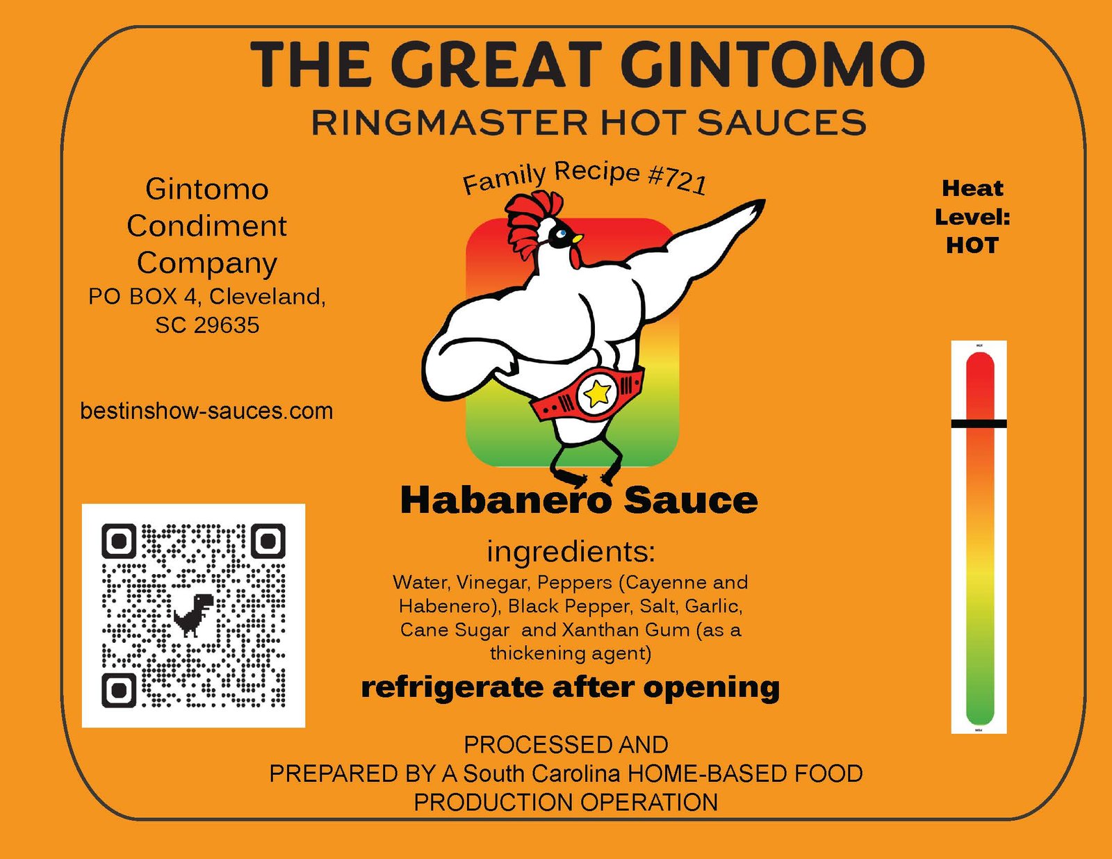 Great Gintomo Sauce: More Heat - Recipe #721 - Habanero - Image 2